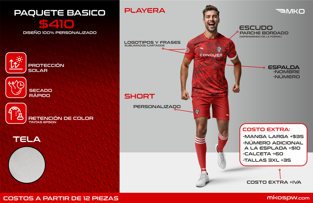 Conjunto Futbol MC - Paquete 1