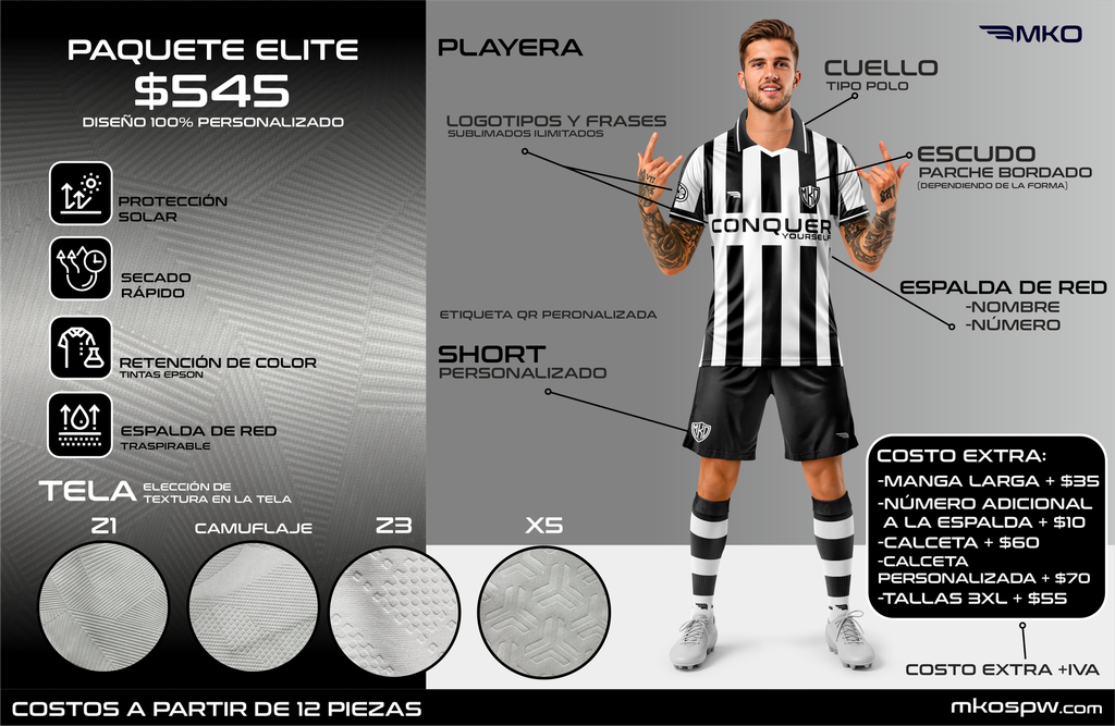 Conjunto Futbol MC - Paquete 3