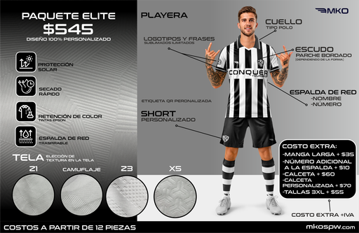 Conjunto Futbol MC - Paquete 3